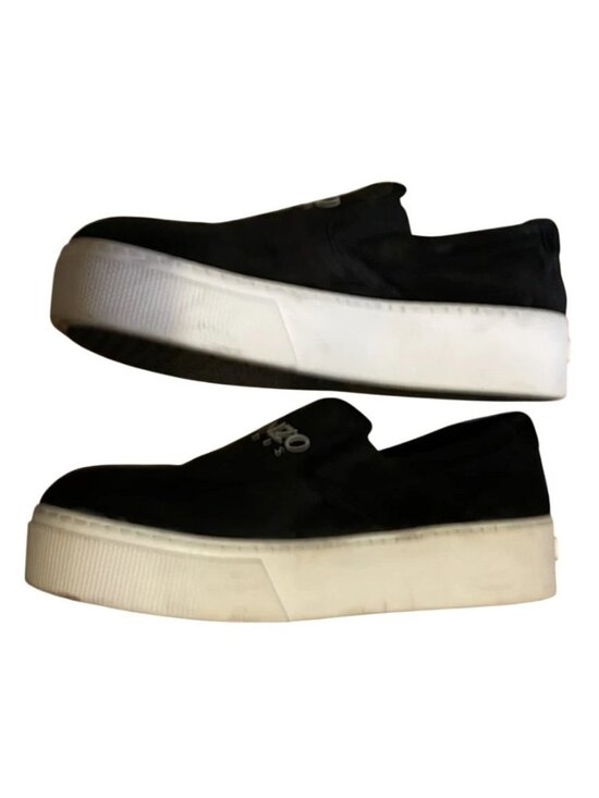 KENZO K-Skate canvas platform sneakers in black slip on 40 men\'s 8 women\'s 10